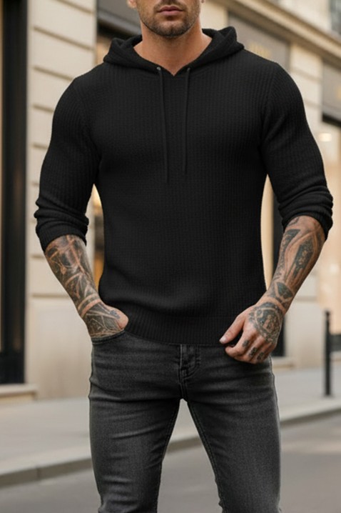 Sweter JEROLDO BLACK, Kolor : czarny, IVET.PL - Modna odzież