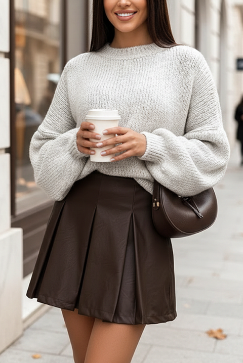 Sweter GLAMINZA LIGHT GREY, Kolor : jasnnoszary, IVET.PL - Modna odzież