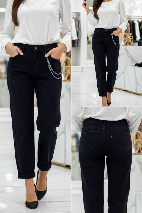 Jeansy ULVINZA, Kolor : czarny, IVET.PL - Modna odzież