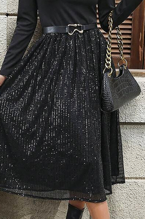 Sukienka KARMELOTA, Kolor : czarny, IVET.PL - Modna odzież