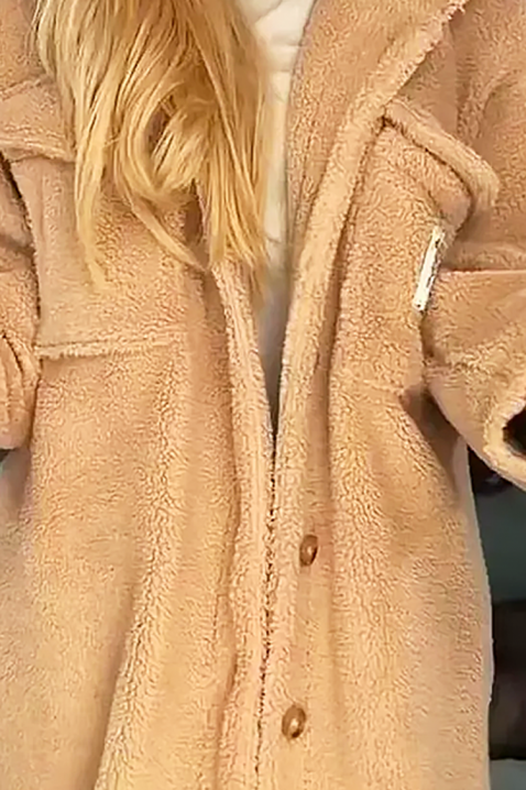 Płaszcz PREVILZA, Kolor :  beżowy, IVET.PL - Modna odzież