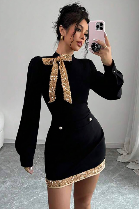 Sukienka PANDONA BLACK, Kolor : czarny, IVET.PL - Modna odzież