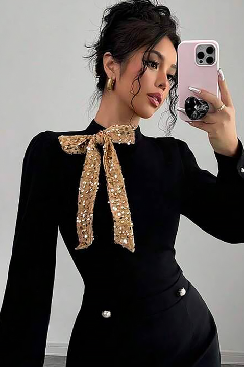 Sukienka PANDONA BLACK, Kolor : czarny, IVET.PL - Modna odzież