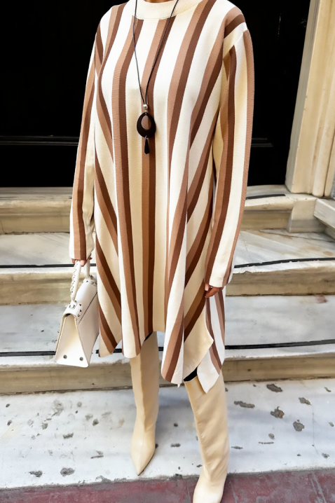 Sukienka MIMONDA BEIGE, Kolor :  beżowy, IVET.PL - Modna odzież