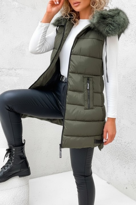 Kamizelka EVRINDA, Kolor : zielony, IVET.PL - Modna odzież