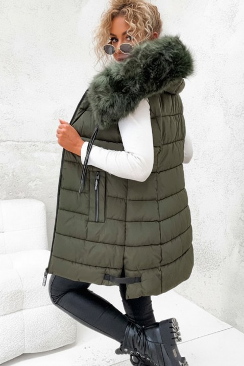 Kamizelka EVRINDA, Kolor : zielony, IVET.PL - Modna odzież