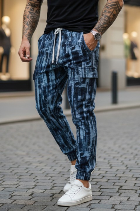 Spodnie ZIRMEN BLUE, Kolor : chabrowy, IVET.PL - Modna odzież