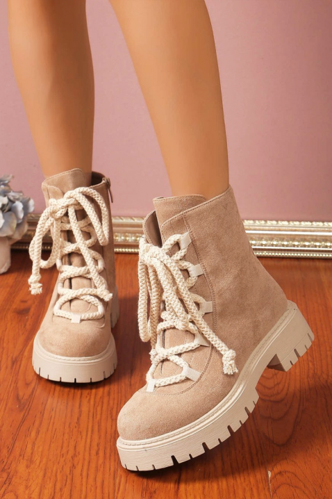 Botki PENPIZA, Kolor :  beżowy, IVET.PL - Modna odzież