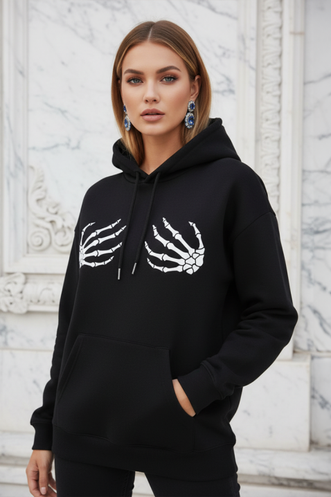 Bluza SKELETINA, Kolor : czarny, IVET.PL - Modna odzież