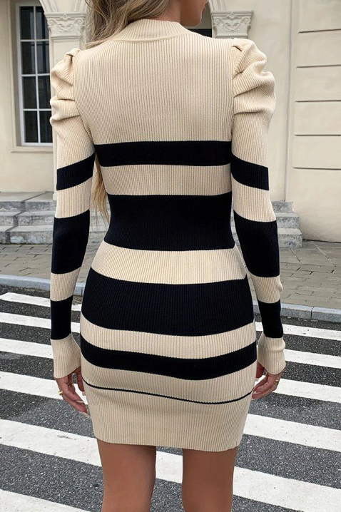 Sukienka EVELONSA BEIGE, Kolor :  beżowy, IVET.PL - Modna odzież