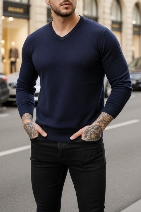 Sweter MARKAN NAVY, Kolor : granatowy, IVET.PL - Modna odzież