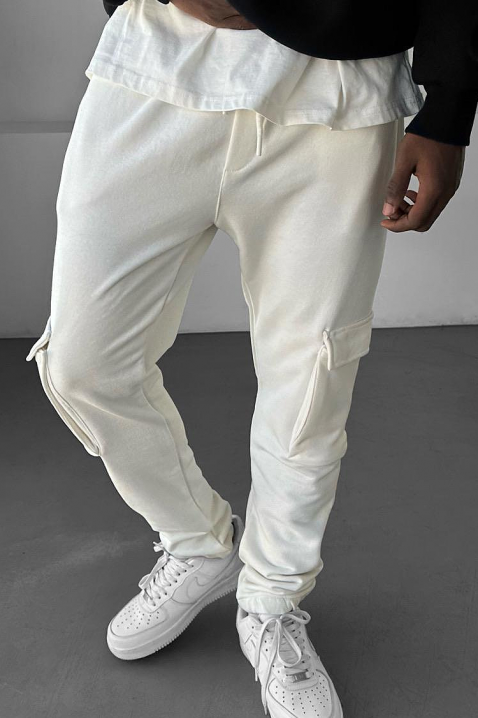 Spodnie JOZBER WHITE, Kolor : biały, IVET.PL - Modna odzież