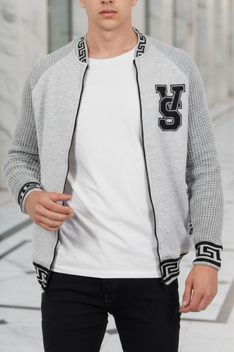 Kardigan KREFOZ GREY, Kolor : szary, IVET.PL - Modna odzież