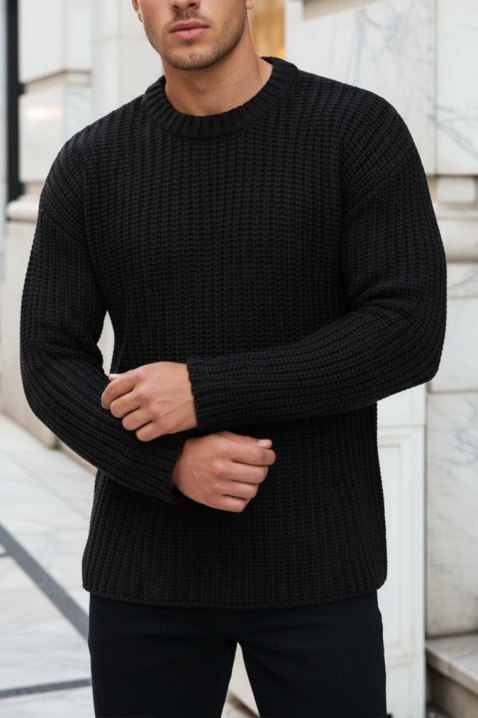 Sweter ROGERO, Kolor : czarny, IVET.PL - Modna odzież