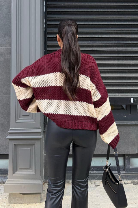 Sweter LARDENZA BORDO, Kolor : bordowy, IVET.PL - Modna odzież