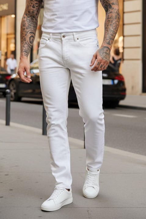 Jeansy TOMSON, Kolor : biały, IVET.PL - Modna odzież