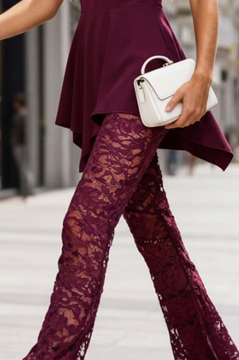 Kombinezon ZLADENZA BORDO, Kolor : bordowy, IVET.PL - Modna odzież