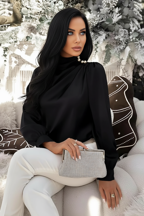 Bluzka NERLENZA BLACK, Kolor : czarny, IVET.PL - Modna odzież