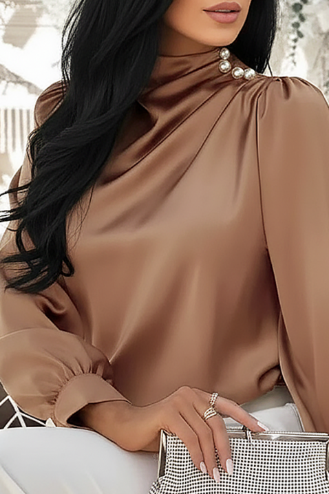 Bluzka NERLENZA BEIGE, Kolor :  beżowy, IVET.PL - Modna odzież