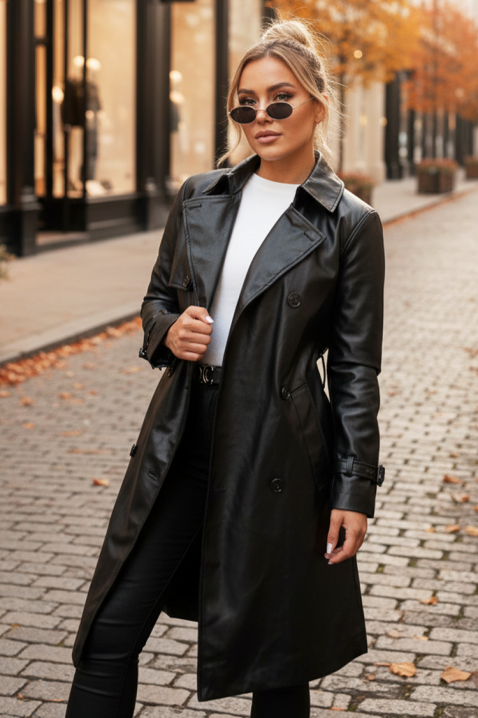 Trencz NATRENDA BLACK, Kolor : czarny, IVET.PL - Modna odzież