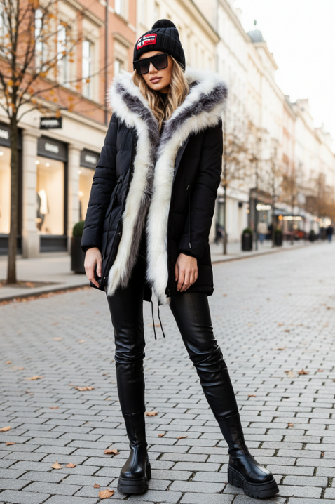 Kurtka DJEZINDRA BLACK, Kolor : czarny, IVET.PL - Modna odzież