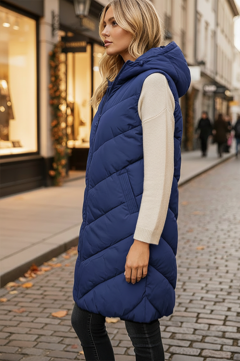 Kamizelka CONDINA BLUE, Kolor : chabrowy, IVET.PL - Modna odzież