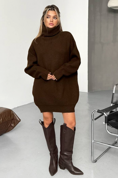 Tunika AMERGONA BROWN, Kolor : brązowy, IVET.PL - Modna odzież