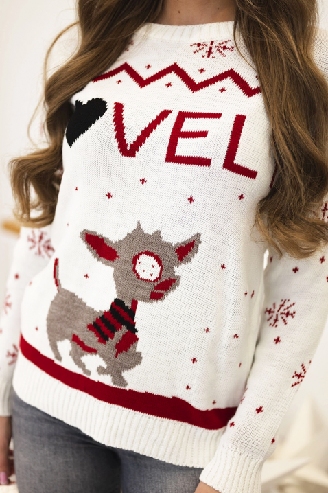 Sweter ROLZONA WHITE, Kolor : biały, IVET.PL - Modna odzież