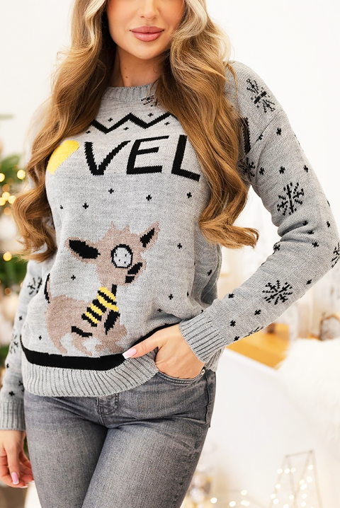 Sweter ROLZONA GREY, Kolor : szary, IVET.PL - Modna odzież