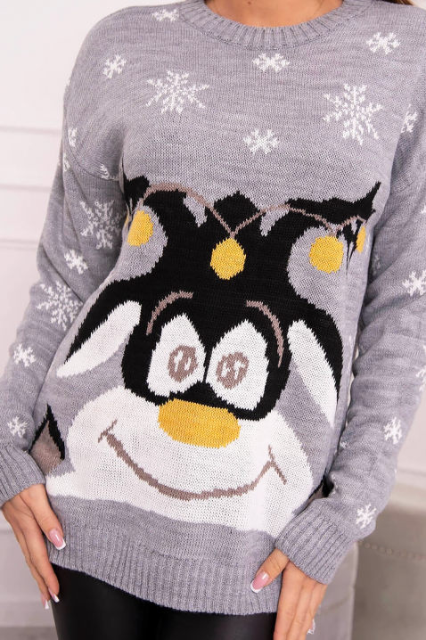 Sweter CATRINZA GREY, Kolor : szary, IVET.PL - Modna odzież