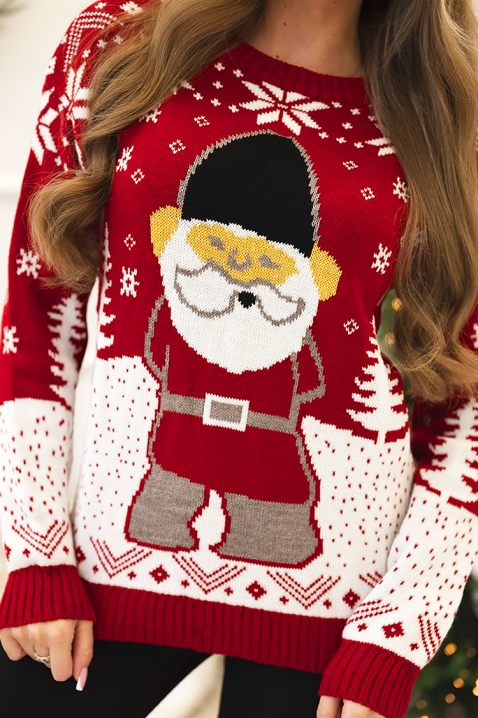 Sweter SANTAZA RED, Kolor : czerwony, IVET.PL - Modna odzież