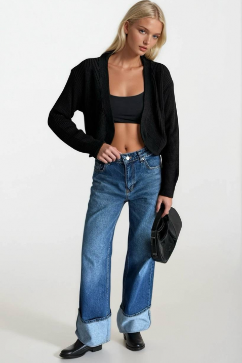 Kardigan KAMELOTA BLACK, Kolor : czarny, IVET.PL - Modna odzież