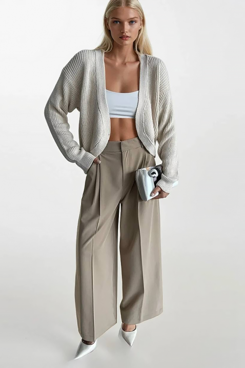 Kardigan KAMELOTA BEIGE, Kolor :  beżowy, IVET.PL - Modna odzież