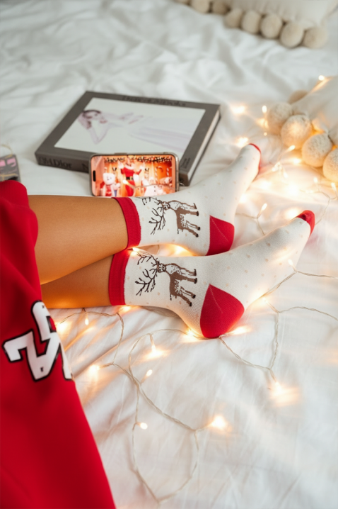 Skarpety BLUFELDA WHITE, Kolor : biały, IVET.PL - Modna odzież