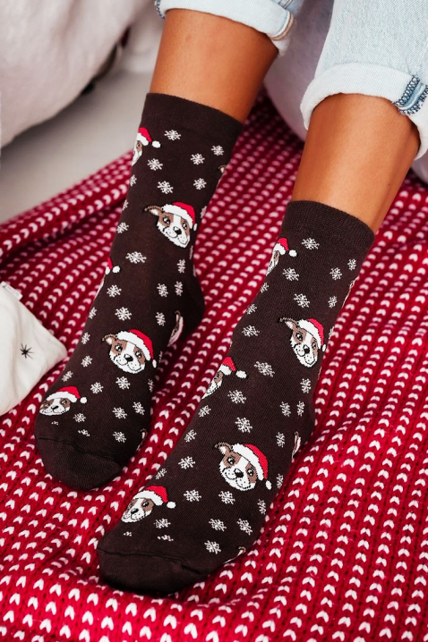 Skarpety RIOPELJA BROWN, Kolor : brązowy, IVET.PL - Modna odzież