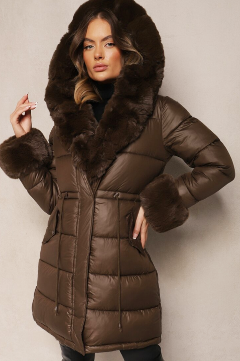 Kurtka ABAMBINA BROWN, Kolor : brązowy, IVET.PL - Modna odzież