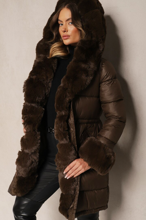 Kurtka ABAMBINA BROWN, Kolor : brązowy, IVET.PL - Modna odzież