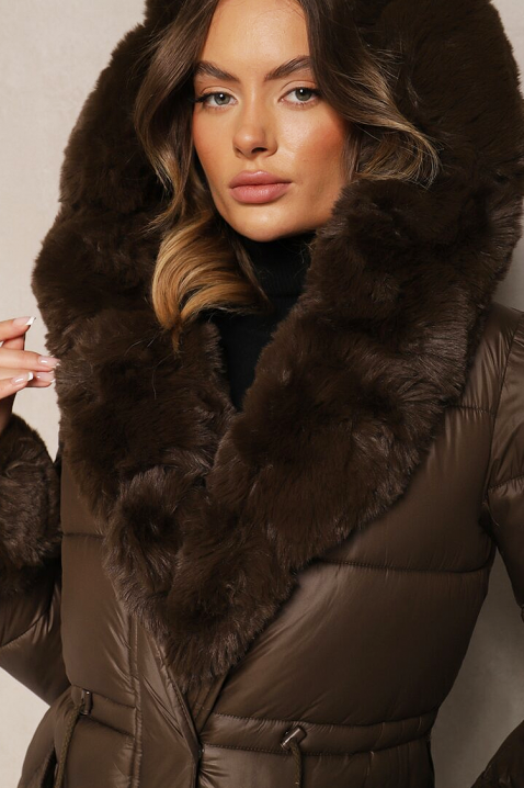 Kurtka ABAMBINA BROWN, Kolor : brązowy, IVET.PL - Modna odzież