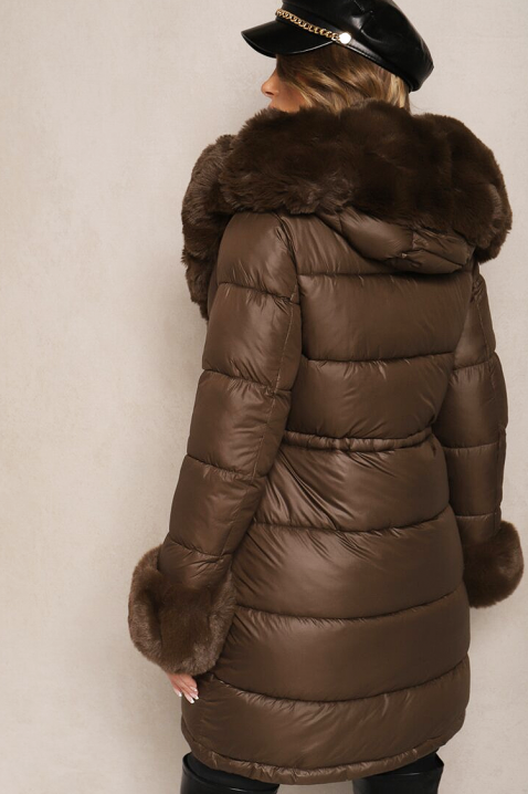 Kurtka ABAMBINA BROWN, Kolor : brązowy, IVET.PL - Modna odzież