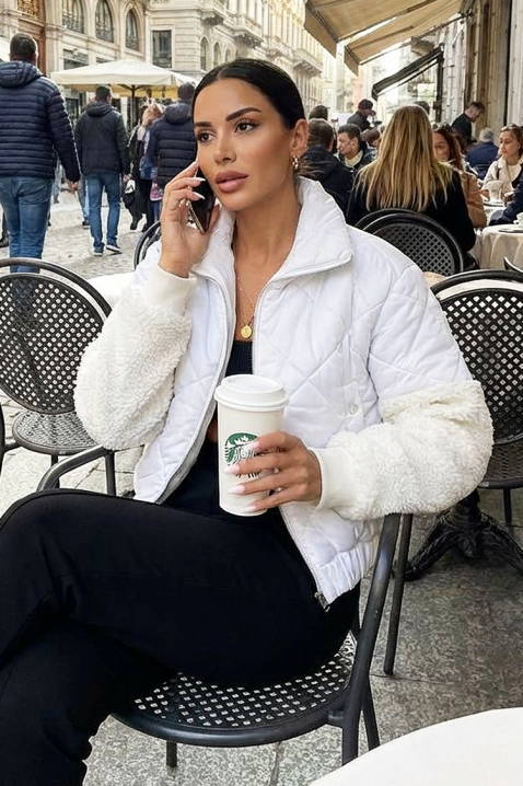 Kurtka OHLANDA WHITE, Kolor : biały, IVET.PL - Modna odzież