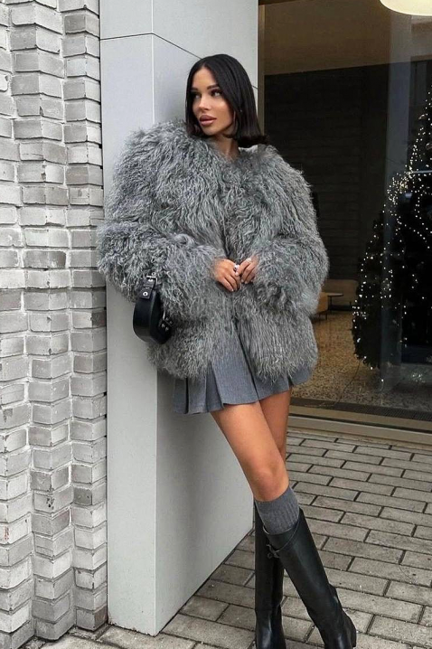 Płaszcz AMOGLINA, Kolor : szary, IVET.PL - Modna odzież