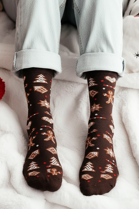 Skarpety VLADERZA BROWN, Kolor : brązowy, IVET.PL - Modna odzież