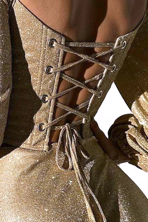 Sukienka ALDIYA GOLDEN, Kolor : złoty, IVET.PL - Modna odzież