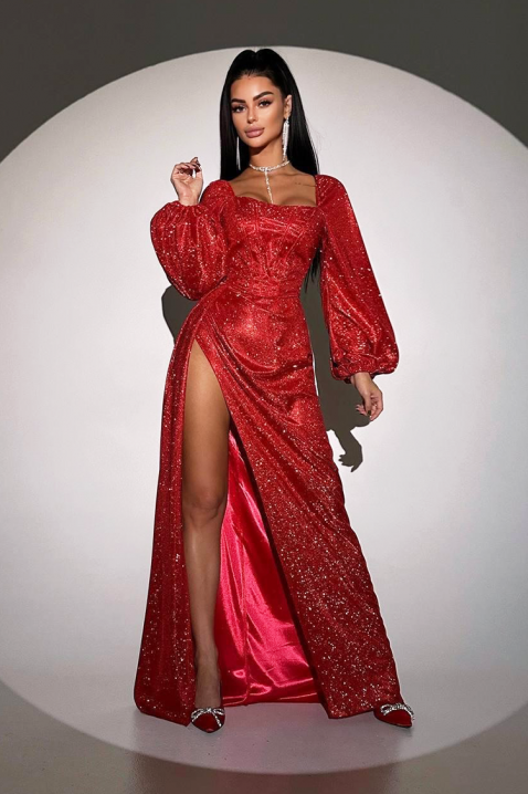 Sukienka ALDIYA RED, Kolor : czerwony, IVET.PL - Modna odzież