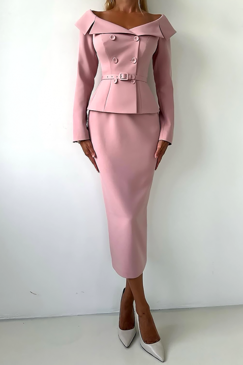 Komplet FLAMORZA, Kolor : pudrowy róż, IVET.PL - Modna odzież