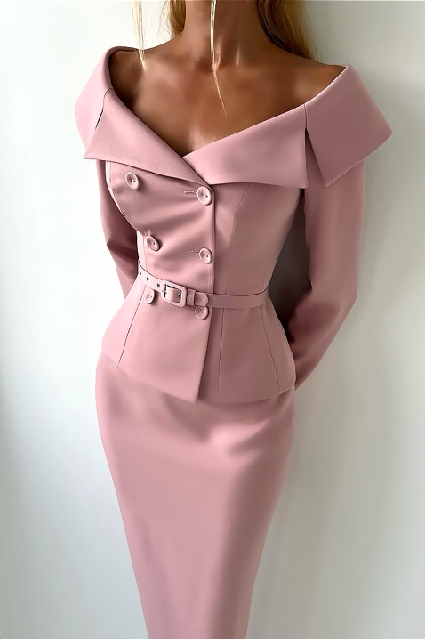 Komplet FLAMORZA, Kolor : pudrowy róż, IVET.PL - Modna odzież