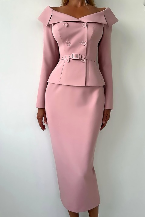 Komplet FLAMORZA, Kolor : pudrowy róż, IVET.PL - Modna odzież