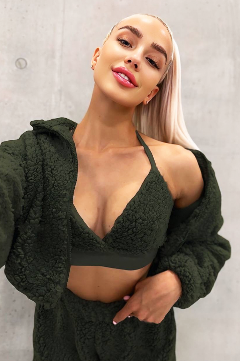 Komplet PULVENDA KHAKI, Kolor : khaki, IVET.PL - Modna odzież