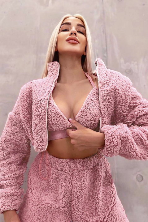 Komplet PULVENDA PUDRA, Kolor : pudrowy róż, IVET.PL - Modna odzież