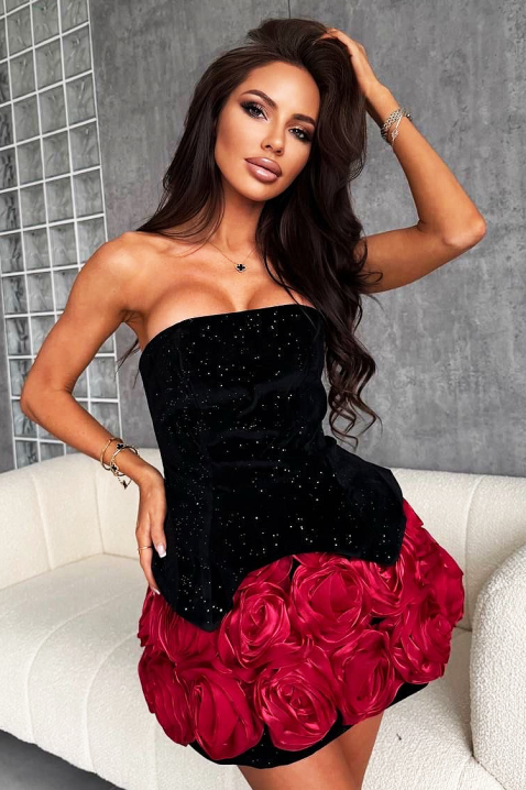 Sukienka ROSENSA RED, Kolor : czerwony, IVET.PL - Modna odzież